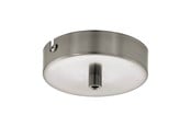 Lisävarusteet (Kiinnikkeet, pistorasiat jne.) - EGLO LUMINAIRE LIKE YOU canopy with 1 outlet brushed steel - 33869