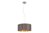 Valaisimet - EGLO MASERLO riipusvalo, cappuccino, kulta - 31608