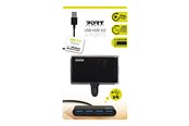 USB hub - PORT Designs PORT Yhdistä USB hub - 4 porttia - USB 3.2 - Harmaa - 900121