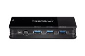 USB hub - TRENDnet TK-U404 - keskittimen - 8 porttia USB hub - 8 satamat - Musta - TK-U404
