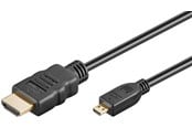 Näyttökaapeli - Pro HDMI - Micro HDMI 2.0 - 5m - Musta - MHDMI20B-5