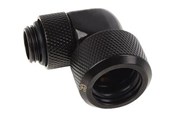 DIY Vesijäähdytys - Alphacool Eiszapfen 16 mm HardTube compression fitting 90° rotatable G1/4 - liquid cooling system compression angled fitting - 17395