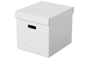 Arkistointi & Säilytys - Esselte  Home säilytyslaatikko Cube harmaa, 3kpl/pkt Valkoinen - 628288