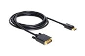 Näyttökaapeli - DeLOCK DVI-kaapeli - 3 m - 82592