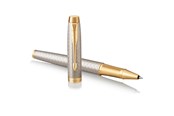 Kirjoitus- ja piirustustarvikkeet - Parker IM Rollerball Pen | Premium Warm Silver | Fine Point Black Ink | Gift Box - 1931686