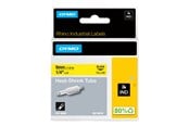 Paperit, valokuvapaperit ja tarrat - DYMO Rhino kutisteputket, 6 mm x 1,5 m, musta painatus keltaiselle - 18052