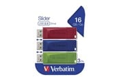 USB-tikku - Verbatim Slider - 16GB - USB-tikku - 49326