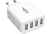 Puhelin - Adapterit & Laturit - ANSMANN HOME CHARGER HC430 USB- LADER / NETDEL 4 USB-PORTE - 1001-0113