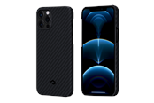 Puhelin - Kannet ja kotelot - PITAKA Apple iPhone 12 Pro MagEZ -kotelo - Musta/Harmaa Twill - KI1201P