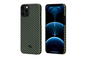 Puhelin - Kannet ja kotelot - PITAKA Apple iPhone 12 Pro MagEZ -kotelo - Musta/Keltainen Twill - KI1205P