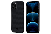 Puhelin - Kannet ja kotelot - PITAKA Apple iPhone 12 Pro Max MagEZ Case - Black/Grey Twill - KI1201PM