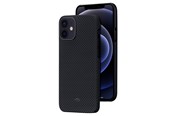Puhelin - Kannet ja kotelot - PITAKA Apple iPhone 12 Air -kotelo - Musta/Harmaa Twill - KI1201MA