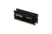 RAM - Kingston FURY Impact DDR4-3200 - 16GB - CL20 - Dual Channel (2 pcs) - Intel XMP - Musta - KF432S20IBK2/16