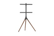 Seinäkiinnitys, AV-kiinnikkeet & AV-kalusteet - Alterzone Trio lattiajalusta 45"-65" TV:lle, pähkinänruskea - Max 32 kg - recommended for - ALZTV45-65-3LB