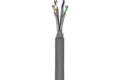 Verkkokaapelit - Pro CAT 6a network cable S/FTP (PiMF) Harmaa 100 m - Harmaa - 100m - 4040849960949