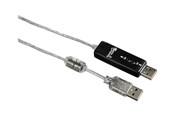 Verkkokortit (verkkosovittimet, tulostuspalvelimet jne.) - Hama USB 2.0 Link -kaapeli Windowsille - suoraan kytkettävä sovitin - 49248