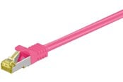Verkkokaapelit - Pro RJ45-patch-kaapeli CAT 6A S/FTP (PiMF) 500 MHz, jossa on - Pinkki - 30m - 4040849916779