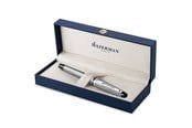 Kirjoitus- ja piirustustarvikkeet - Waterman Expert Fountain Pen | Stainless Steel with Chrome Trim | Medium Nib | Gift Box - S0952060