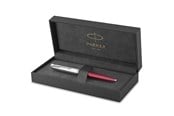 Kirjoitus- ja piirustustarvikkeet - Parker 51 Ballpoint Pen | Burgundy Barrel with Chrome Trim | Medium Point with Black Ink Refill | Gift Box - 2123498