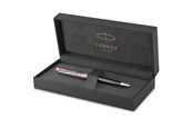 Kirjoitus- ja piirustustarvikkeet - Parker Sonnet Ballpoint Pen | Premium Metal and Grey Satin Finish with Rose Gold Trim | Medium Point with Black Ink Refill | Gift Box - 2119791