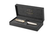 Kirjoitus- ja piirustustarvikkeet - Parker Sonnet Fountain Pen | Silver Mistral | Fine Nib | Gift Box - 2119792