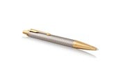 Kirjoitus- ja piirustustarvikkeet - Parker IM Ballpoint Pen | Premium Warm Silver | Medium Point Blue Ink | Gift Box - 1931687