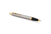 Kirjoitus- ja piirustustarvikkeet - Parker IM Ballpoint Pen | Brushed Metal | Medium Point Blue Ink | Gift Box - 1931670