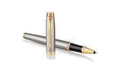 Kirjoitus- ja piirustustarvikkeet - Parker IM Rollerball Pen | Brushed Metal | Fine Point Black Ink | Gift Box - 1931663
