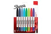 Kirjoitus- ja piirustustarvikkeet - Sharpie Kaksipäiset -permanenttitussit | Kapeakärkiset ja erittäin kapeakärkiset | Värilajitelma | 8 kpl - 2065409
