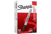 Kirjoitus- ja piirustustarvikkeet - Sharpie -permanenttitussit | Kapea kärki | Musta | 12 kpl - S0810930