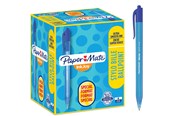 Kirjoitus- ja piirustustarvikkeet - Paper Mate Mekanismilla toimivat InkJoy 100RT -kuulakärkikynät | Keskikokoinen kärki (1,0 mm) | Sininen | 100 kpl - S0977440