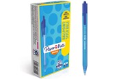 Kirjoitus- ja piirustustarvikkeet - Paper Mate Mekanismilla toimivat InkJoy 100RT -kuulakärkikynät | Keskikokoinen kärki (1,0 mm) | Sininen | 20 kpl - S0957040