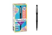 Kirjoitus- ja piirustustarvikkeet - Paper Mate Flair -huopakynät | Keskikokoinen kärki (0,7 mm) | Musta | 12 kpl - S0190973