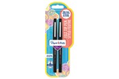 Kirjoitus- ja piirustustarvikkeet - Paper Mate Flair -huopakynät | Keskikokoinen kärki (0,7 mm) | Musta | 2 kpl - 2027061