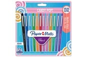 Kirjoitus- ja piirustustarvikkeet - Paper Mate Flair -huopakynät | Keskikokoinen kärki (0,7 mm) | Lajitelma karamellivärejä | 12 kpl - 1985616