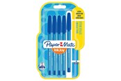 Kirjoitus- ja piirustustarvikkeet - Paper Mate InkJoy 100ST -kuulakärkikynät | Kapea kärki (0,7 mm) | Sininen | 5 kpl - 1956727