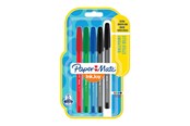 Kirjoitus- ja piirustustarvikkeet - Paper Mate InkJoy 100ST -kuulakärkikynät | Kapea kärki (0,7 mm) | Lajitelma klassisia värejä | 5 kpl - 1956735