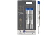 Kirjoitus- ja piirustustarvikkeet - Parker Ballpoint Pen Refills | Medium Point | Blue QUINKflow Ink | 10 Count - 2119154