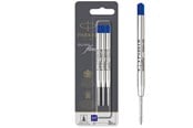 Kirjoitus- ja piirustustarvikkeet - Parker Ballpoint Pen Refills | Medium Point | Blue QUINKflow Ink | 3 Count - 2119152
