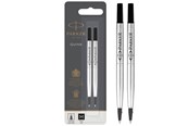 Kirjoitus- ja piirustustarvikkeet - Parker Rollerball Pen Refills | Medium Point | Black QUINK Ink | 2 Count - 1950325