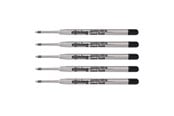 Kirjoitus- ja piirustustarvikkeet - Rotring Jumbo Ballpoint Pen Refills | Black Ink | Medium Point (1.0mm) | 5 Count - S0195390