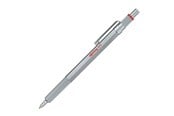 Kirjoitus- ja piirustustarvikkeet - Rotring 600 Ballpoint Pen | Medium Point | Black Ink | Silver Metal Barrel with Non-Slip Knurled Grip | Refillable - 2032578