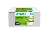 Paperit, valokuvapaperit ja tarrat - DYMO LW suuret osoitetarrat, 36 mm x 89 mm, musta tulostus valkoiselle, 12x 130 kpl tarrarullaa (yht 1560 tarraa), itseliimautuva, LabelWriter-tarratulostimille, aito - 2093093