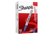 Kirjoitus- ja piirustustarvikkeet - Sharpie -permanenttitussit | Kapea kärki | Sininen | 12 kpl - S0810950