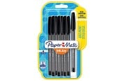 Kirjoitus- ja piirustustarvikkeet - Paper Mate Korkilliset  InkJoy 100ST -kuulakärkikynät | Keskikokoinen kärki (1,0 mm) | Musta | 8 kpl - 1956739
