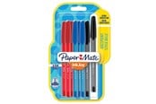 Kirjoitus- ja piirustustarvikkeet - Paper Mate Korkilliset  InkJoy 100ST -kuulakärkikynät | Keskikokoinen kärki (1,0 mm) | Lajitelma | 8 kpl - 1956745