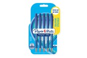 Kirjoitus- ja piirustustarvikkeet - Paper Mate Flexgrip Ultra -kuulakärkikynät | Keskikokoinen kärki (1,0 mm) | Sininen | 5 kpl - 2027755