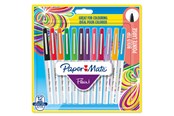 Kirjoitus- ja piirustustarvikkeet - Paper Mate Flair -kynät - Paksukärkiset kynät (1,2 mm) - 12 kpl - 2138474