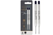 Kirjoitus- ja piirustustarvikkeet - Parker Ballpoint Pen Refills |  Medium Point | Black QUINKflow Ink | 2 Count - S0909560