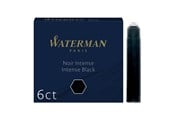 Kirjoitus- ja piirustustarvikkeet - Waterman Fountain Pen Refill Ink Cartridges | Standard International (Short) | Intense Black | 6 Count - S0110940